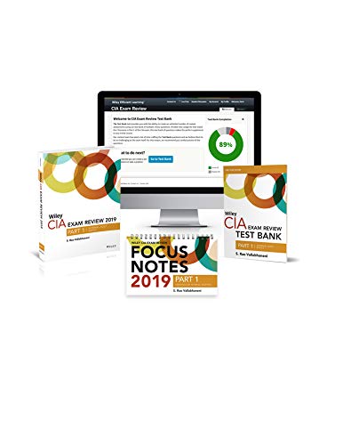 Wiley CIA Exam Review 2019. Part 1: Essentials of Internal Auditing: Test Bank + Focus Notes + Text Set