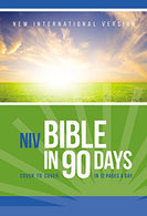 NIV. Bible in 90 Days. Paperback: Cover to Cover in 12 Pages a Day