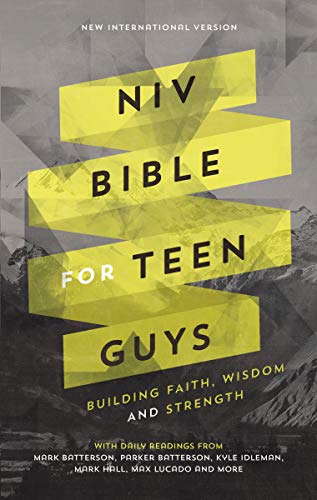 NIV. Bible for Teen Guys. Hardcover: Building Faith. Wisdom and Strength