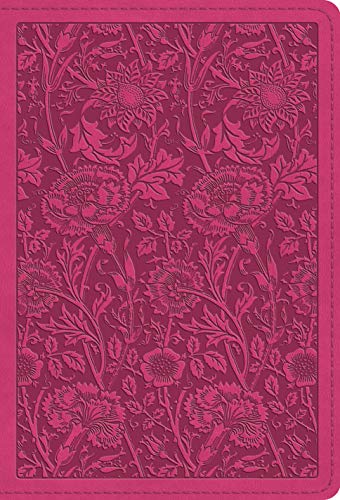 ESV Large Print Compact Bible (TruTone. Berry. Floral Design)