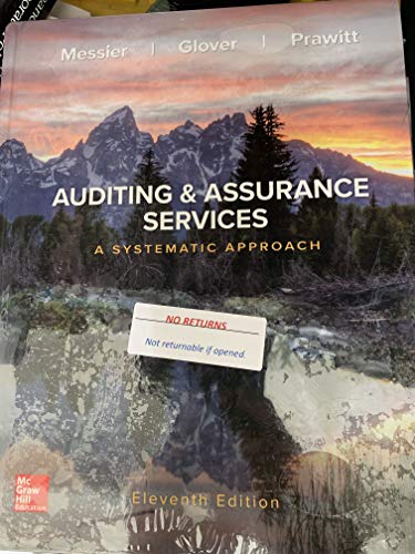 Auditing & Assurance Services: A Systematic Approach