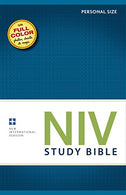 NIV Study Bible. Personal Size. Hardcover. Red Letter Edition