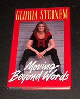 GLORIA STEINEM HAND SIGNED MOVING BEYOND AUTOGRAPHED HARD COVER BOOK WITH COA